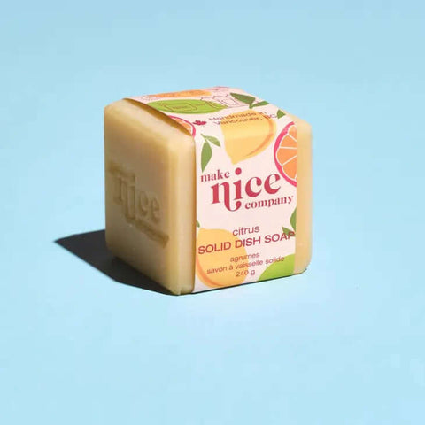 Citrus Solid Dish Soap - Soap - Make Nice Company