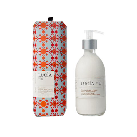 Lucia No. 10 Damask Rose and Cypress hand and body lotion 300 ml