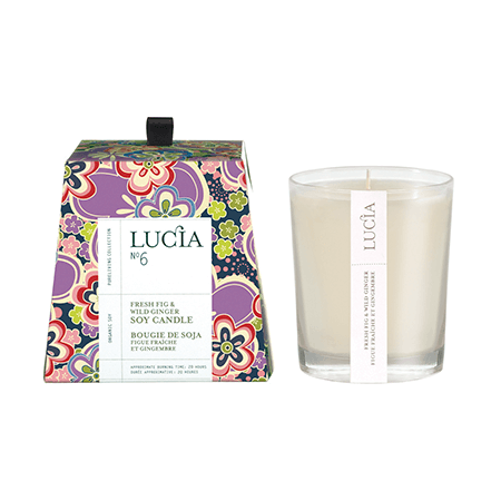 Lucia No.6 Wild Ginger & Fresh Fig Candle - Candle - Pure Living