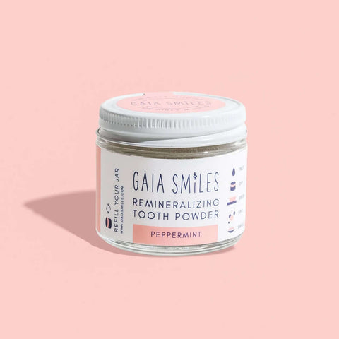 Peppermint Remineralizing Tooth Powder - Toothpaste - Gaia Smiles