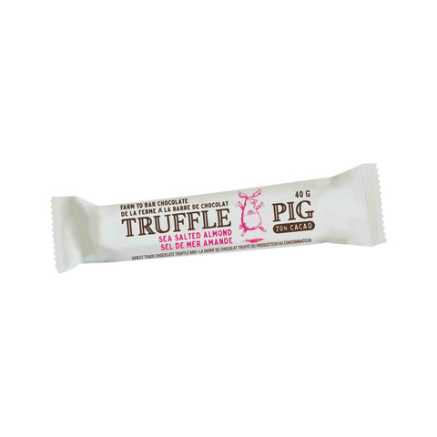Sea Salted Almond Dark Chocolate Bar - Chocolate - Truffle Pig