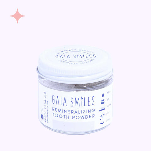 Wintergreen Remineralizing Tooth Powder - Toothpaste - Gaia Smiles